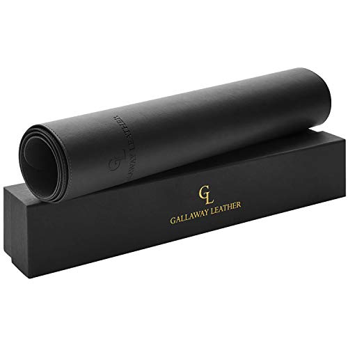 Gallaway Leather Desk Mat Mouse Pad - PU Leather Computer Desk Mat, Large Mouse Pad for Desk with Non-Slip Felt Base, Gift-Ready Elegant Computer Mat for Desk with Gift Box