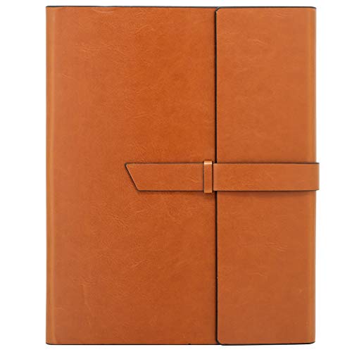 Gallaway Leather Padfolio Portfolio Folder – Slim Portfolio Notebook & Business Card Holder for 8.5x11 In. Note Pads, Legal Pads – Refillable Business Organizer, 12.25x10.5 In