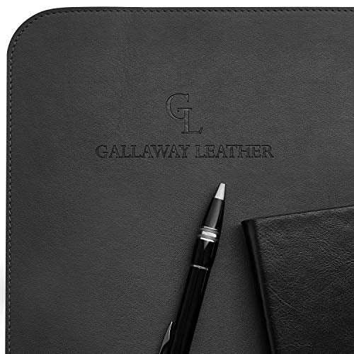 Gallaway Leather Desk Mat Mouse Pad - PU Leather Computer Desk Mat, Large Mouse Pad for Desk with Non-Slip Felt Base, Gift-Ready Elegant Computer Mat for Desk with Gift Box