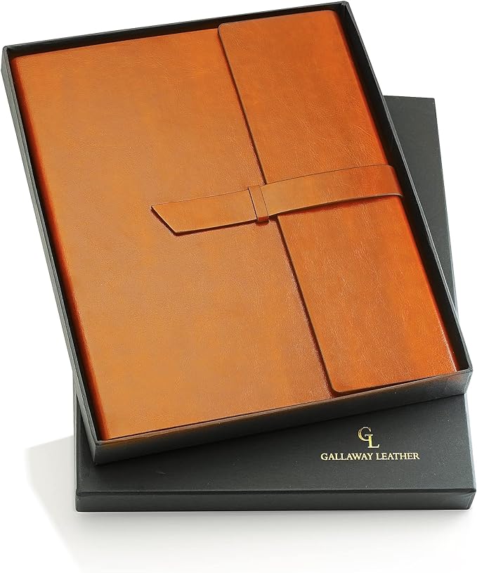 Make a Lasting Impression with Gallaway Leather Padfolio Portfolio Folder