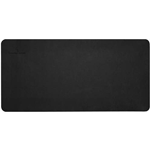 Gallaway Leather Desk Mat Mouse Pad PU Leather Computer Desk Mat Large Mouse Pad for Desk with Non Slip Felt Base Gift Ready Elegant Computer Mat