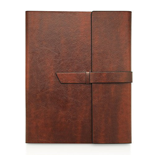 Leather Artist Portfolio Book  Order a Slide Tab Leather Writing Portfolio  Notebook Online at McKinley Leather